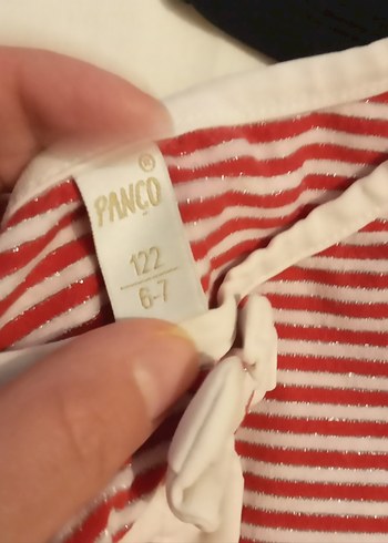 Kız Çocuk Çizgili Uzun Kollu Pamuk Tişört - Görsel 8