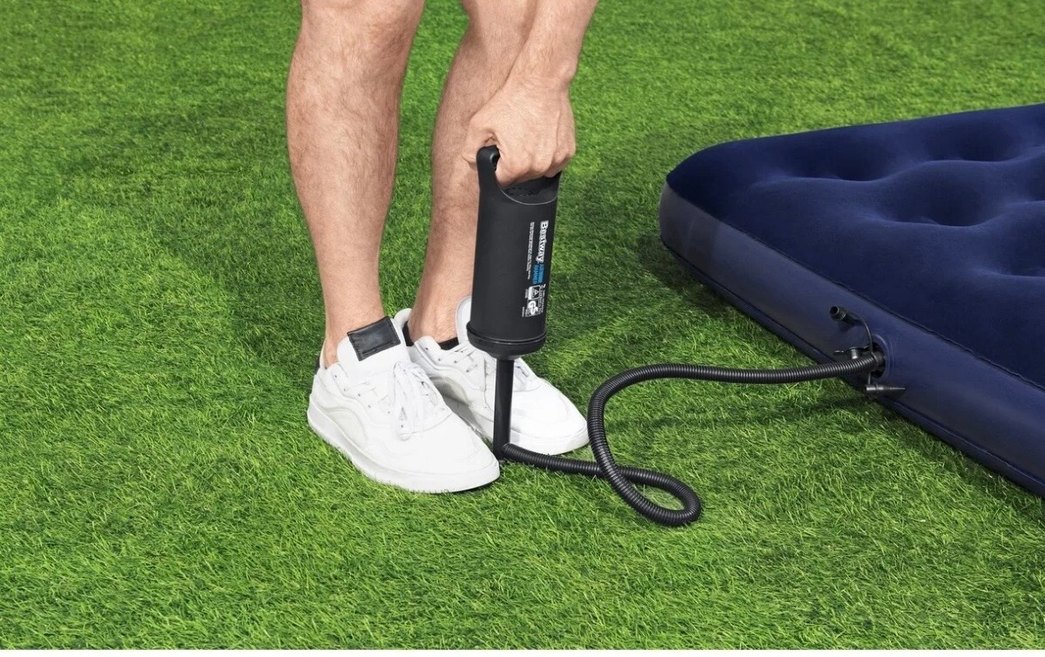 Lacivert Şişme Yatak Koruyucu - Görsel 5