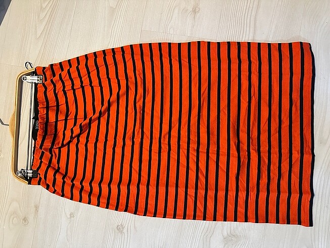 xs Beden turuncu Renk Soaked etek oraj