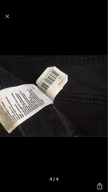 29 Beden siyah Renk Mavi jeans kadife