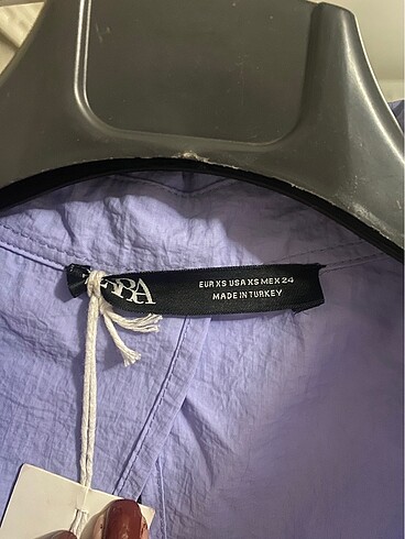 xs Beden Sırt dekolteli Lila crop
