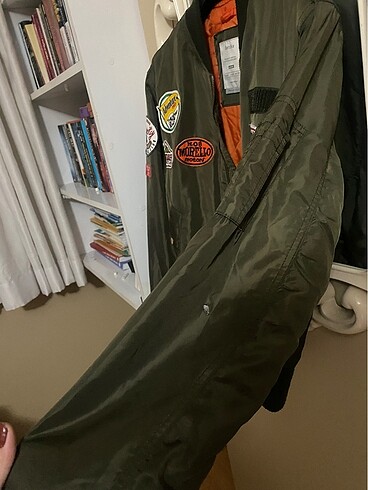 m Beden Bershka bomber motorcu ceket