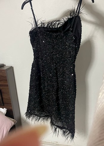 Otriş Detaylı Payetli Abiye Elbise - Görsel 5