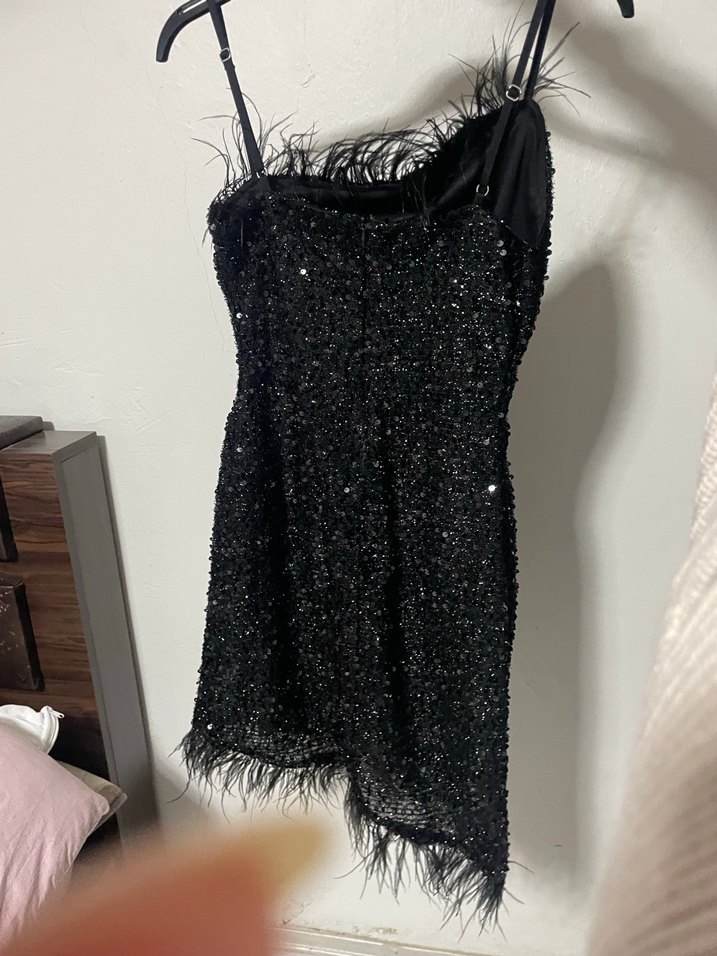 Otriş Detaylı Payetli Abiye Elbise - Görsel 5