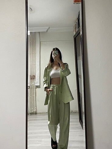 H&M KETEN PANTOLON