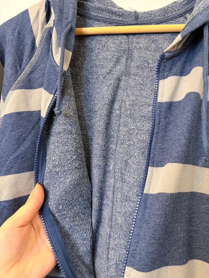 Gri Çizgili Rahat Tulum - Görsel 3