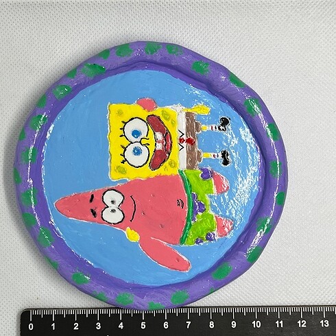  Beden çeşitli Renk Sünger Bob Kil Takı Tabağı