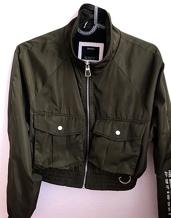 s Beden haki Renk Bomber ceket