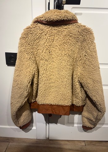 Kahverengi Kürklü Deri Kadın Ceket - Görsel 3