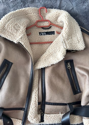 Zara Bej Kemerli Süet Kadın Ceket SIFIR - Görsel 5