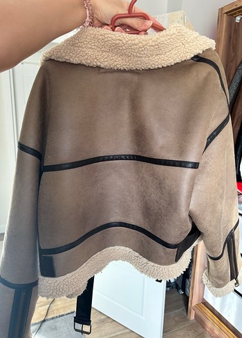 Zara Bej Kemerli Süet Kadın Ceket SIFIR - Görsel 3