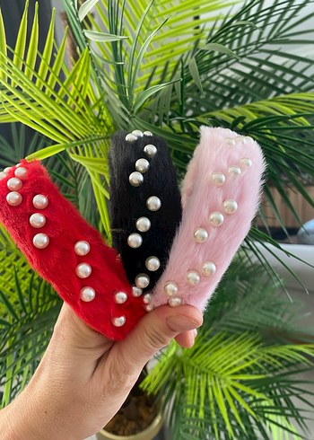 İnci Detaylı Peluş Taçlar - Görsel 3