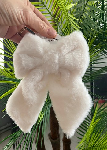 Kadın Bej Kürklü Saç Aksesuarı - Görsel 6