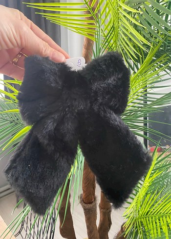 Kadın Bej Kürklü Saç Aksesuarı - Görsel 3