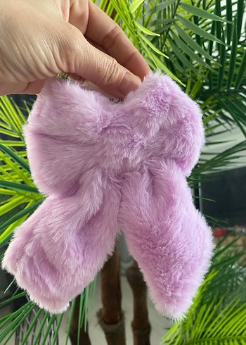 Kadın Bej Kürklü Saç Aksesuarı - Görsel 5