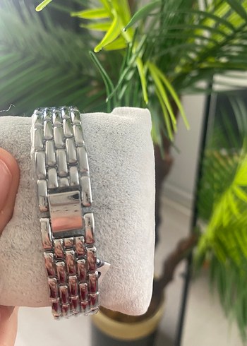 Gri Klasik Kadın Kol Saati çelik - Görsel 3