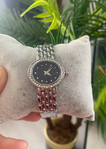 Gri Klasik Kadın Kol Saati çelik - Görsel 2