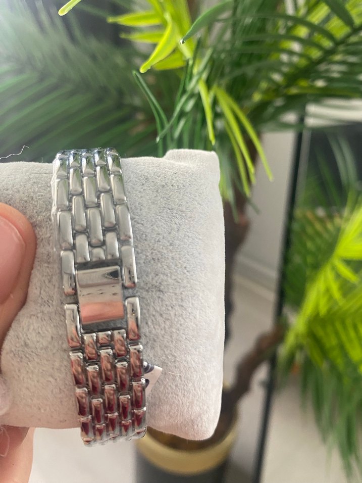 Gri Klasik Kadın Kol Saati çelik - Görsel 3