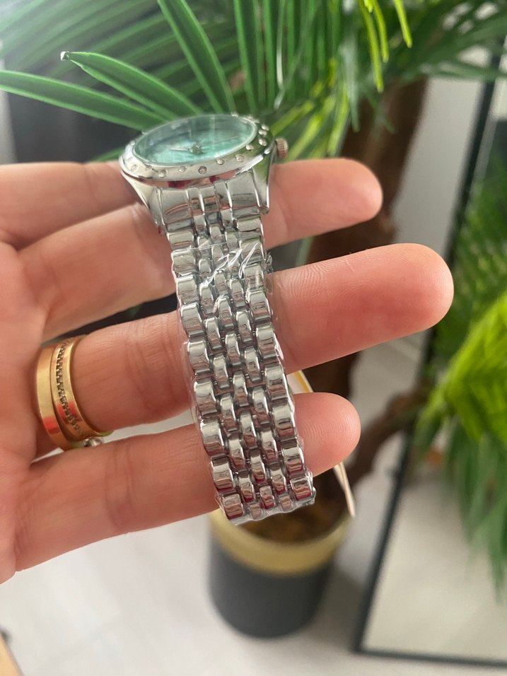 Turkuaz Kadranlı Klasik Kadın Kol Saati - Görsel 2