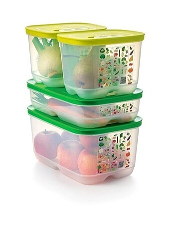 Tupperware Sera set 4'lü 1.8 lt 3 adet ve 4.4 lt 1 adet