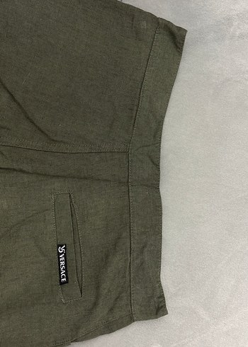 Keten Yeşil Şort - Görsel 3