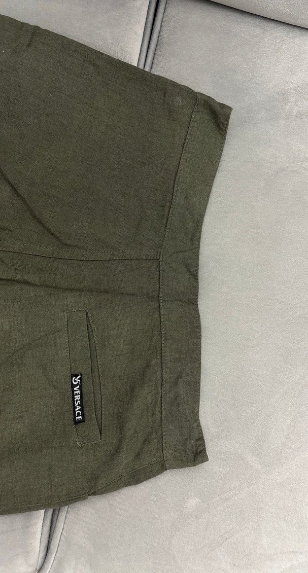 Keten Yeşil Şort - Görsel 3