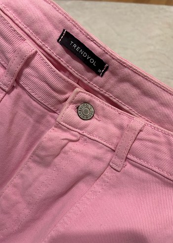 Pembe Denim Pantolon - Görsel 2