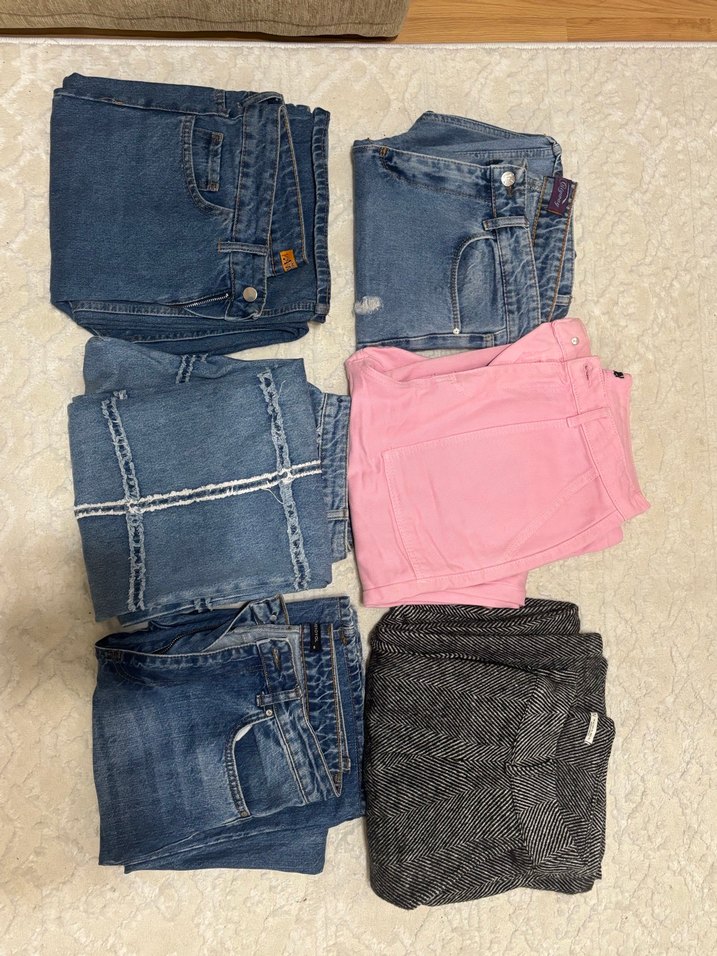 Pembe Denim Pantolon - Görsel 3