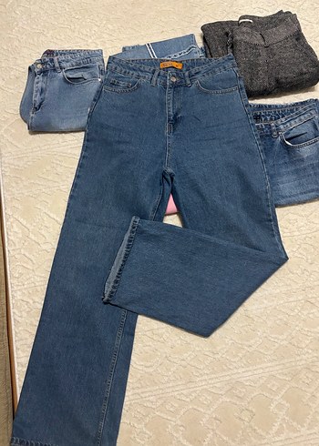 Kadın Mavi Normal Paça Denim Pantolon - Görsel 2