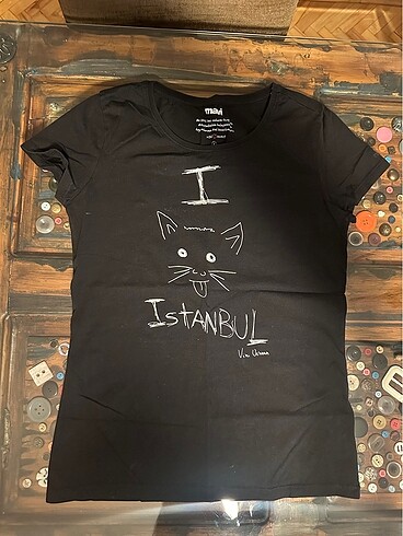 Mavi S beden tişört