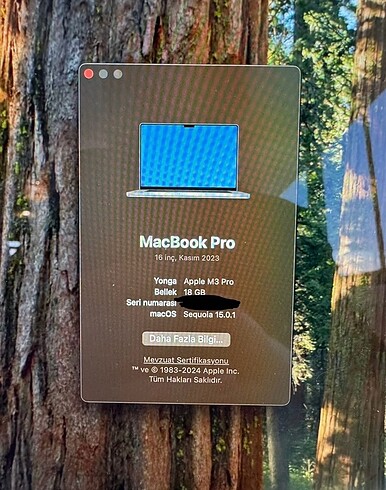 Beden MacBook m3 pro 16 inç