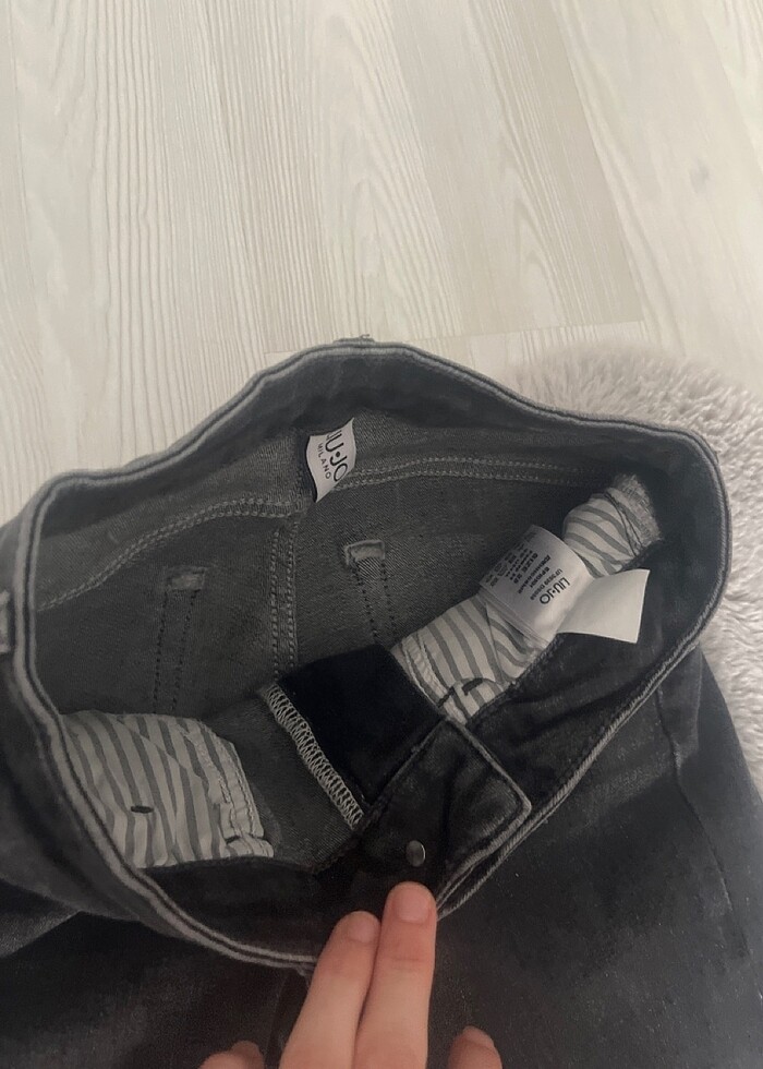 Denim siyah pantolon - Görsel 3