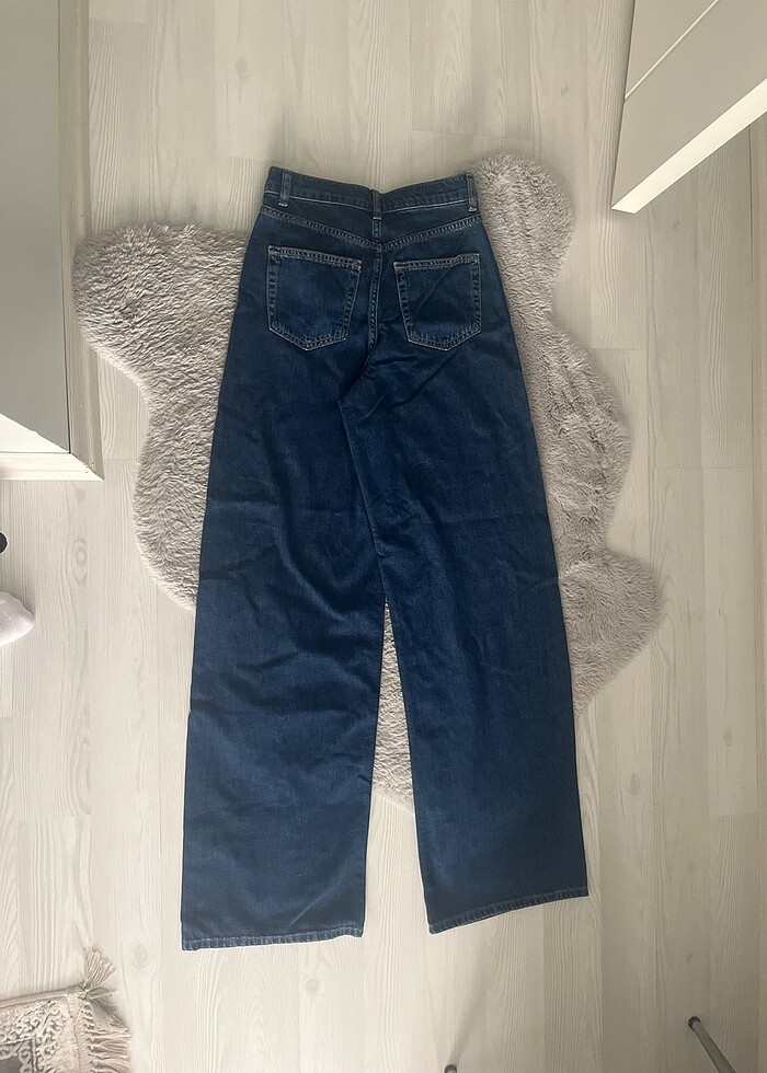 Denim İspanyol pantolon - Görsel 3