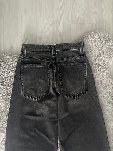 Siyah denim pantolon - Görsel 4