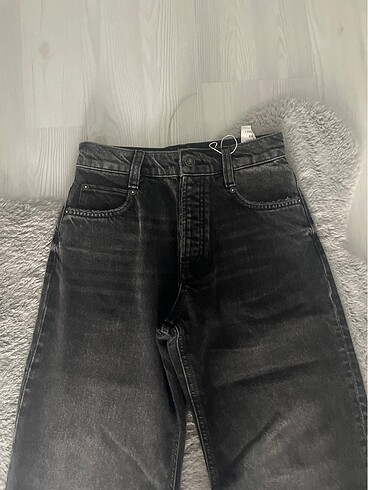 Siyah denim pantolon - Görsel 2