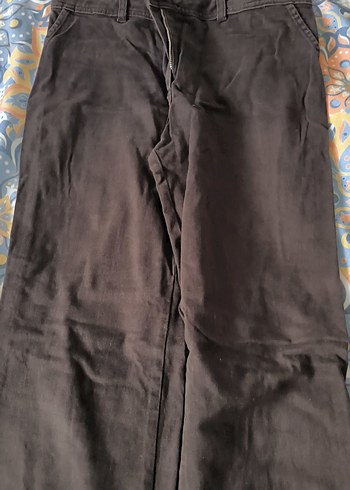 Diğer Kahverengi Bel Kemerli Geniş Kesim Kadın Pantolon