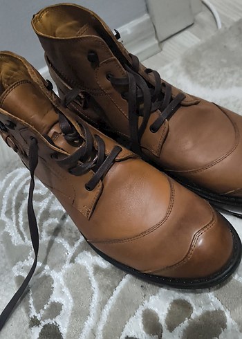 Kahverengi Deri Erkek Botlar - Görsel 8