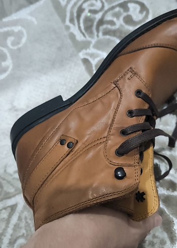 Kahverengi Deri Erkek Botlar - Görsel 5