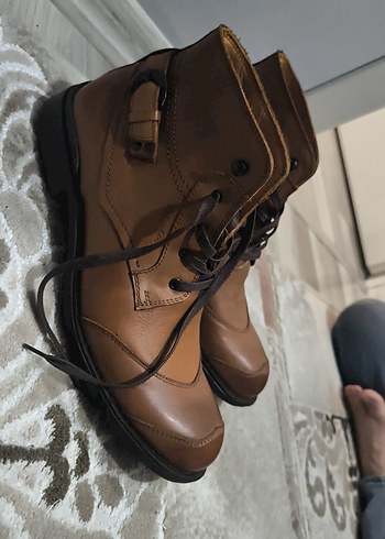 Kahverengi Deri Erkek Botlar - Görsel 2