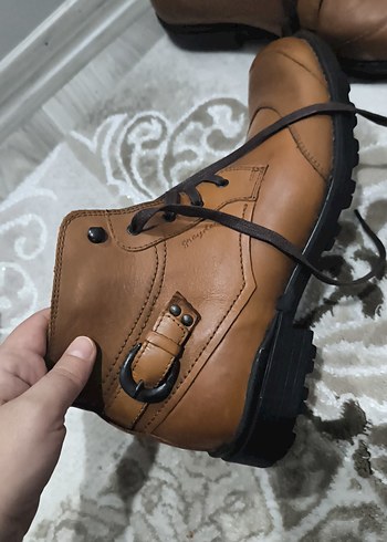 Kahverengi Deri Erkek Botlar - Görsel 3