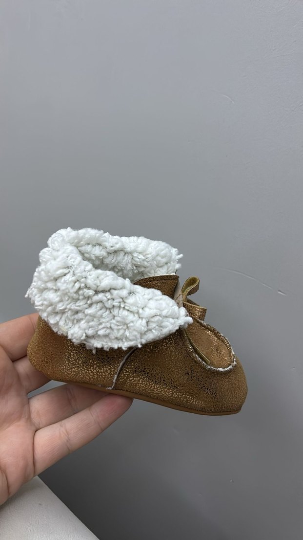 B&G store Kız Çocuk Kahverengi Süet Kürklü Bot - Görsel 4