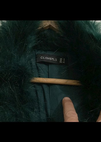 Kadın Koyu Yeşil Uzun Peluş Kürk - Görsel 5