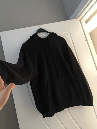 Kapüşonlu Siyah Sweatshirt 