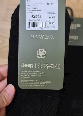 Diğer Jeep Siyah Babet Çorabı
