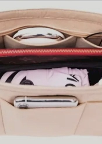 Kırmızı Longchamp L Çanta İçin Uyumlu Organizer