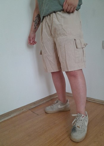 American Vintage Vintage Kargo Bol Kesim Bej Şort