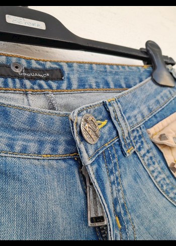 30 Beden Orjinal Dsquared2 Kot Şort Kapri