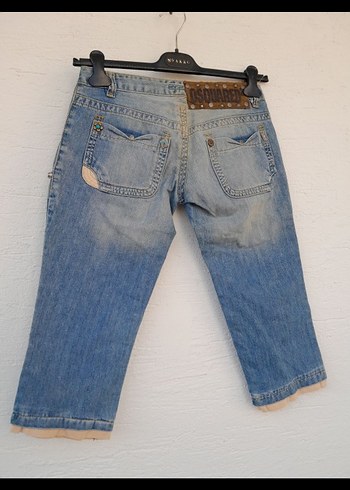 30 Beden mavi Renk Orjinal Dsquared2 Kot Şort Kapri