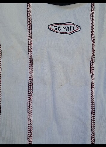s Beden beyaz Renk Orjinal Esprit Y2k Crop Askılı Tişört