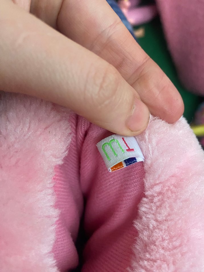 Pembe Nakışlı Kız Çocuk Peluş Terlik - Görsel 3